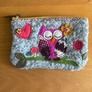 Owl Zipper Pouch/Coin Purse